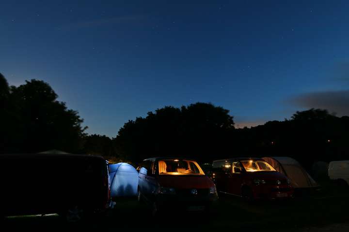 Nachts im Camp