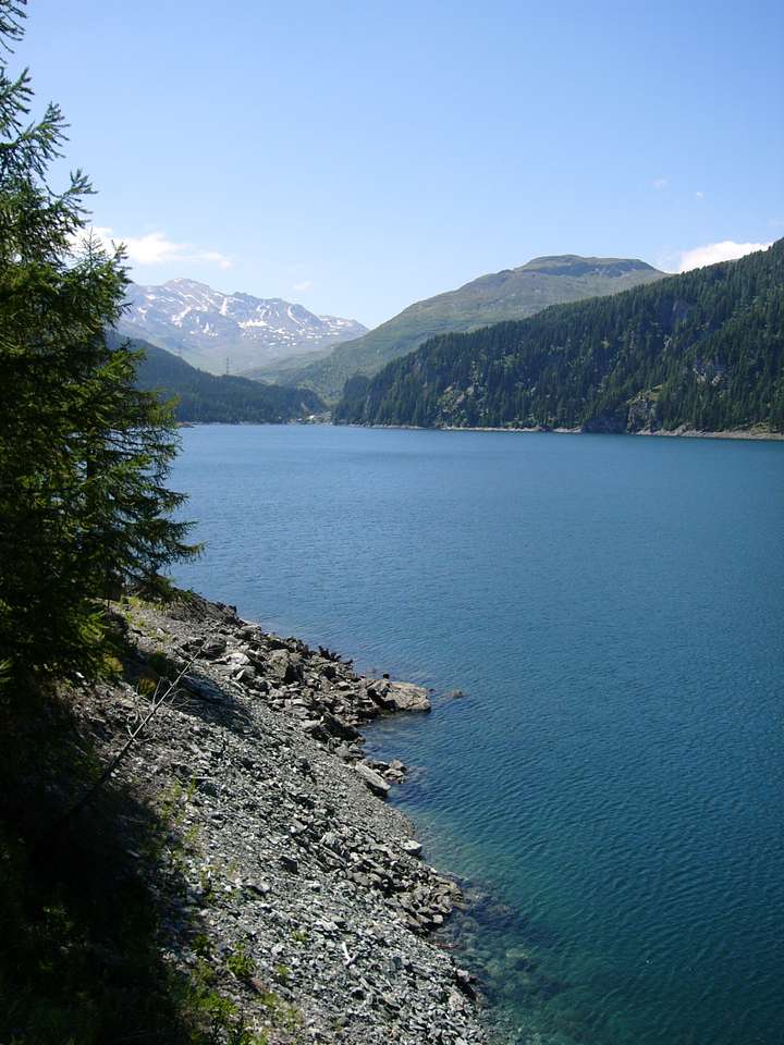 Marmorera-See in der Schweiz